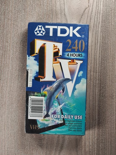 Tdk 240 vhs leerkassette - tdk,