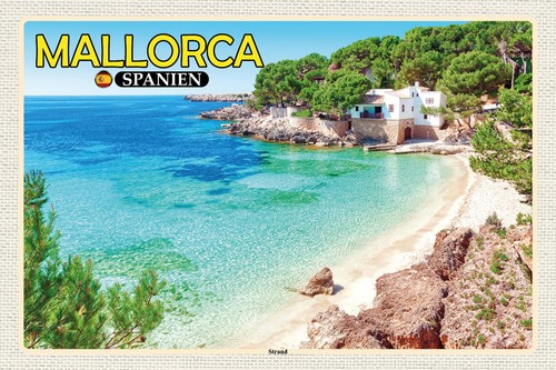 Blechschild 18x12 mallorca - 18x12,
