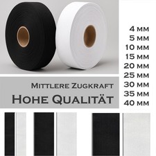 5 m Gummiband 0,80€/m 4 mm-40 mm Litze Wäschegummi Hosengummi Gummilitze