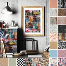 Selbstklebende Stein Holz Deko