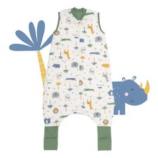 schlummersack Schlafsack mit Füßen Sommer 1 Tog 120 cm dünn Dschungel | Kinder S