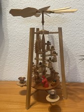 Seiffen Erzgebirge - DREGENO Weihnachtspyramide mit 9 Engeln - Höhe 41 cm