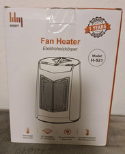 HIHHY Fan Heater Elektroheizkörper Model H-921 Schwarz neu