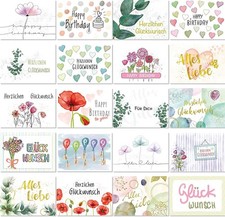 20x Geburtstagskarten