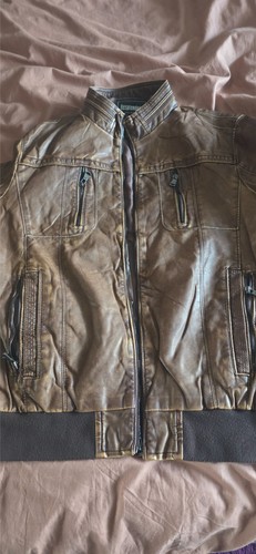 Kunstlederjacke braun - in,