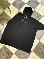 NEU MARC CAIN Strickkleid N4 eher 42 44 46 schwarz Kapuze Wolle Kaschmir