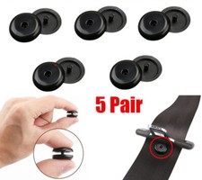 10PCS Set Sicherheitsgurt Stopper Clip Schnalle Knopfhalter Bolzen Pin