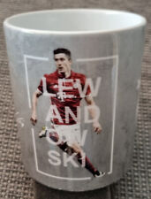 FC BAYERN MÜNCHEN TASSE Kaffehaferl 9 LEWANDOWSKI, Faksimile grau, guter Zustand