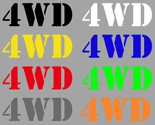 Aufkleber Sticker 4WD Logo 4x4 Allrad Offroad Autoaufkleber Geländewagen Jeep 