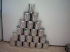 42 Leere Blech-Konserven -Dosen Mix- werfen/laufen/basteln/Hochzeit-Auto 0,8 l