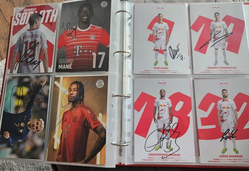 Autogrammkarten album sammlung - autogrammkarten,