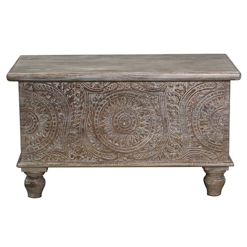 Shabby chic holztruhe - shabby, indische