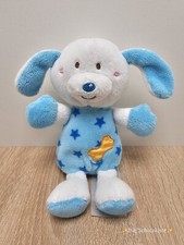 Ergee Kik Hund ? weiß blau Sterne ? Knochen ca 18cm