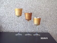 Gold Vintage Stern Teelicht Becher Kerzenhalter Vase Wein Champagner Glas Neu