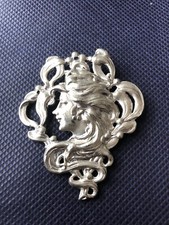 Brosche Jugendstil Frau Art