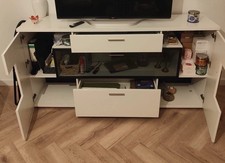 TV-Lowboard Weiß Hochglanz