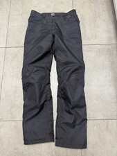 Motorradhose Damen schwarz mit
