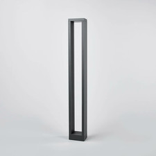 Lucande Eckige LED-Pollerleuchte Jupp Wegeleuchte Wegelampe Leuchte 90 cm grau  