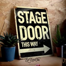 BÜHNENTÜR Blechschild This