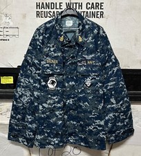 ORIGINAL SELTENE US NAVY NWU UNIFORM JACKE BLUSE GEPATCHT SUPER EX!!! X-LARGE LONG