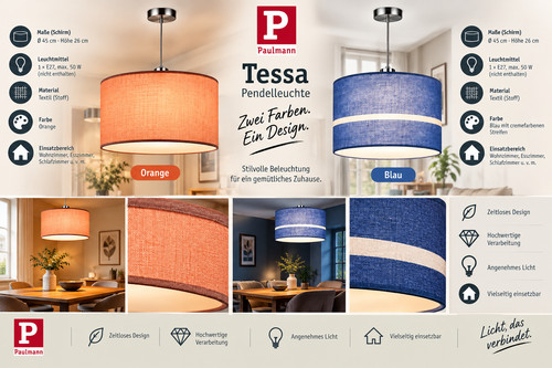 Paulmann tessa pendelleuchte - paulmann,