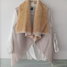 Fellimitat Weste Damen Größe