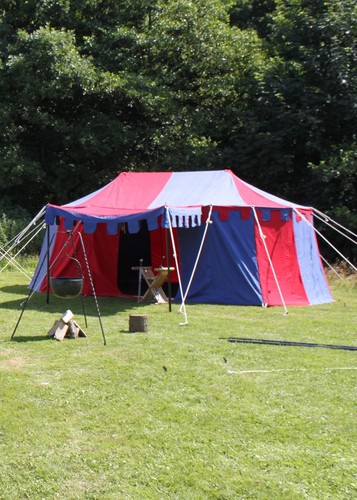 Ritterzelt burgund 3x5m - ritterzelt,
