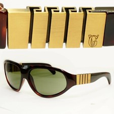 Gianni Versace 1996 Herren Vintage braun quadratisch Sonnenbrille Mäander MOD 530 KOL 900
