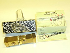 PACTON SPORTS SQUEEZE AUTOMATIC PETROL WICK LIGHTER - QUETSCHZÜNDER -OVP - JAPAN