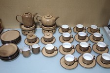 Friesland Ceracron Heidelberg Kaffeeservice 48  tlg. braun komplett