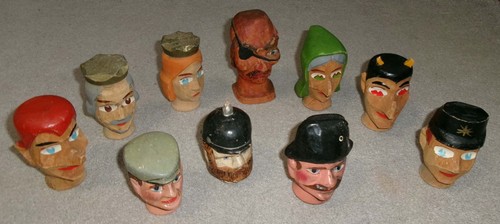 Handpuppen bzw köpfe hände - bzw.,