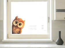 Fensterbild "Eule" haftet ohne