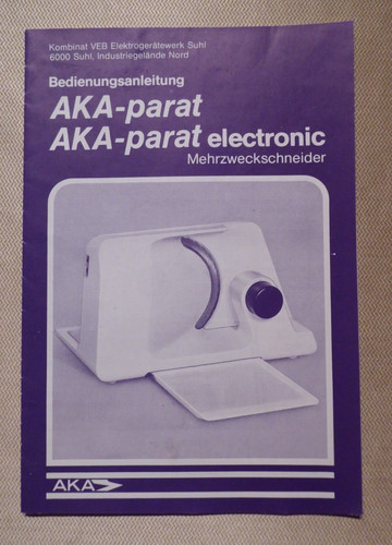 Instruction manual aka parat - manual, aka-parat
