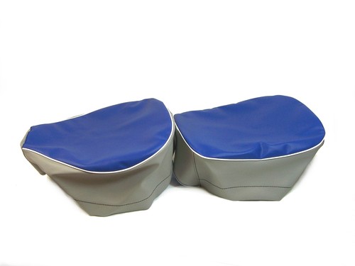 Paar sitzbezüge blau grau - sitzbezüge, blau/grau