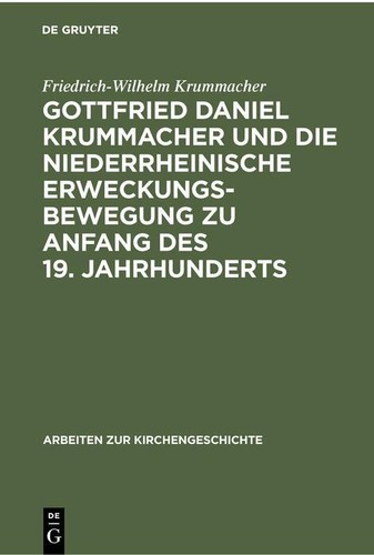 Gottfried daniel krummacher - gottfried,