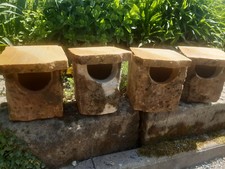 Sandstein Halbhöhle Nisthöhle Nistkasten für Höhlenbrüter Vogelhaus Bachstelze 