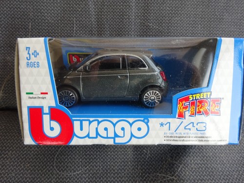 Fiat 500e dunkelgrau modelauto - 500e,