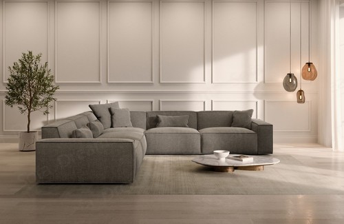 Couch ecksofa stoff sofa - couch,