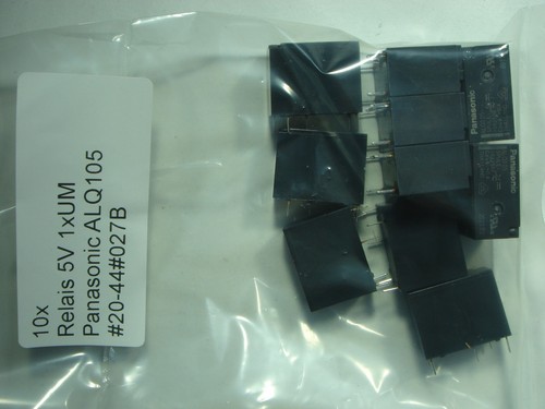 10x relais 1xum 10a - 5v,