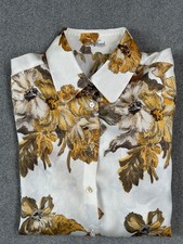 van Laack -purer Luxus! Florale wunderschöne Vintage Seidenbluse - Gr. 40 -lesen