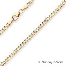 2.9mm twin curb chain necklace
