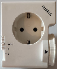 RUBINA Suevia Typ 240 Zeitschaltuhr analog Steckdose Weiß
