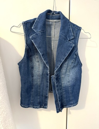 Weste jeans denim jeansweste - jeans,