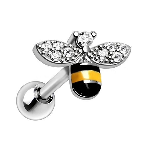 Honigbiene piercing emaille - honigbiene,