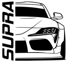 Toyota Supra + Schriftzug Aufkleber Sticker KFZ Auto