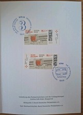 Ministerfaltkarte Tag der Briefmarke Schätze der Philatelie: Sachsen-Dreier 2025