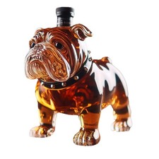 Bulldoggen-Whisky-Flasche