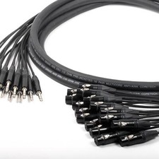 Van Damme Digitour Black Series Multicore Webstuhl. Symmetrische TRS Klinke Buchse XLR