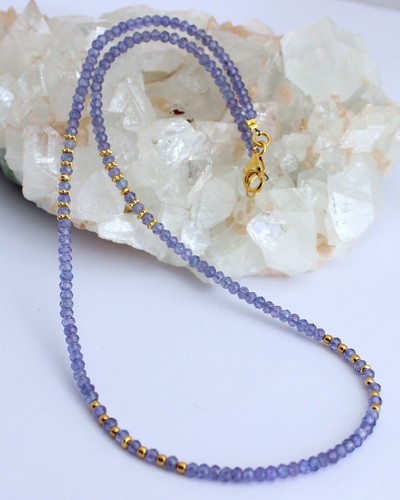 Tansanit kette edelsteinekette - tansanit,