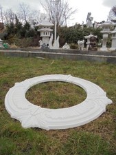 Baumumrandung, Baumringe 4 Elemente, Skulptur Steinguss Gartenfiguren Gartendeko